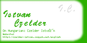 istvan czelder business card